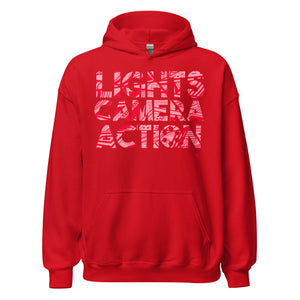 Lights Camera Action - Printed Staple Unisex Hoodie