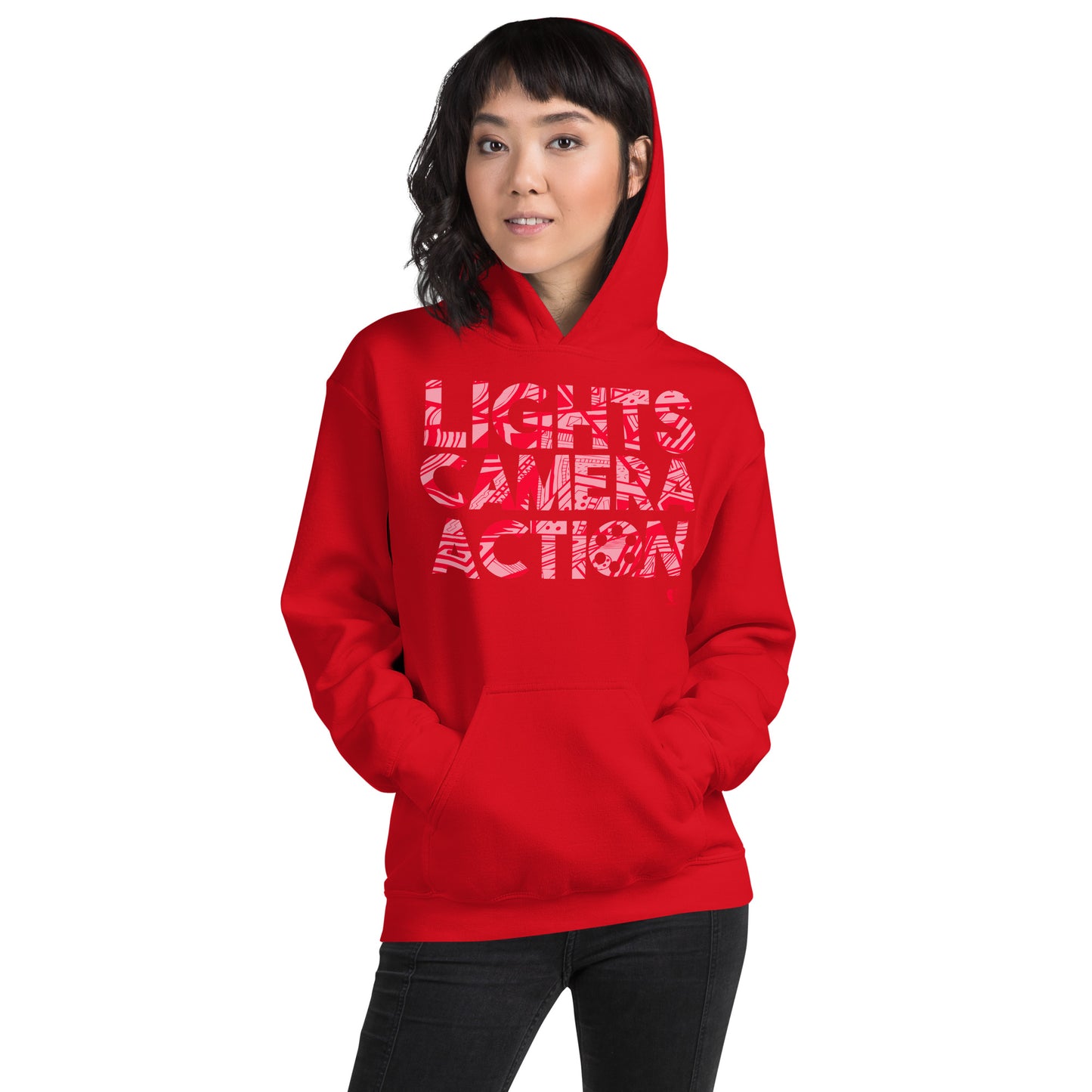 Lights Camera Action - Printed Staple Unisex Hoodie