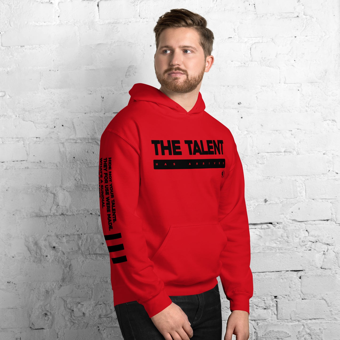 The Talent Has Arrived - Printed Sleeves Staple Unisex Hoodie