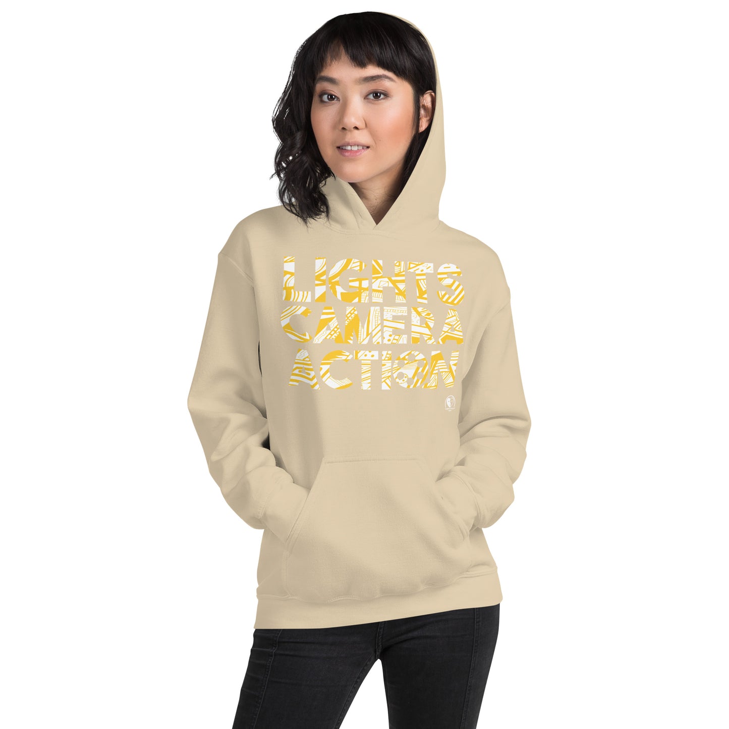 Lights Camera Action - Printed Staple Unisex Hoodie