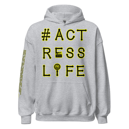 #Actresslife - Printed Sleeves Staple Unisex Hoodie
