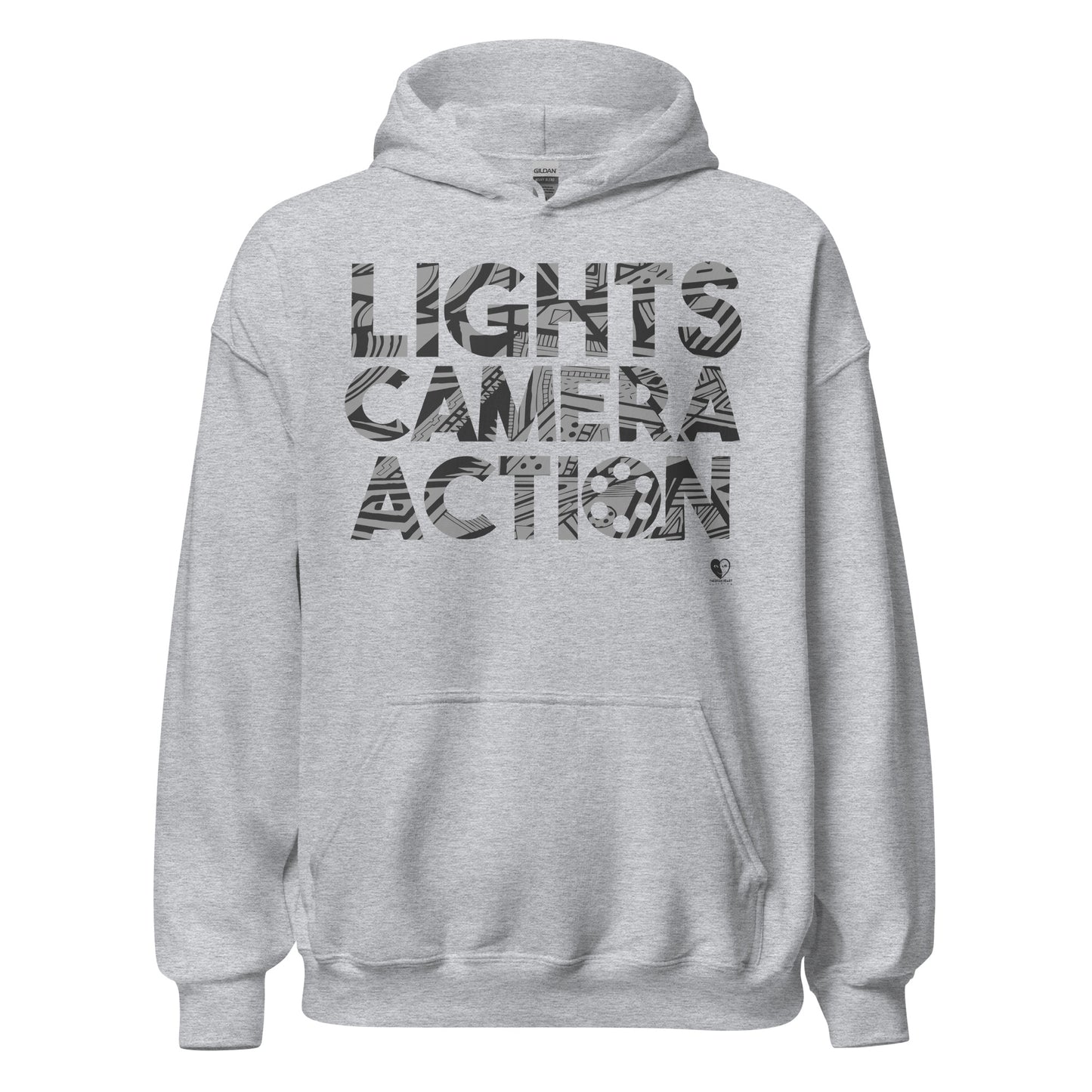 Lights Camera Action - Printed Staple Unisex Hoodie