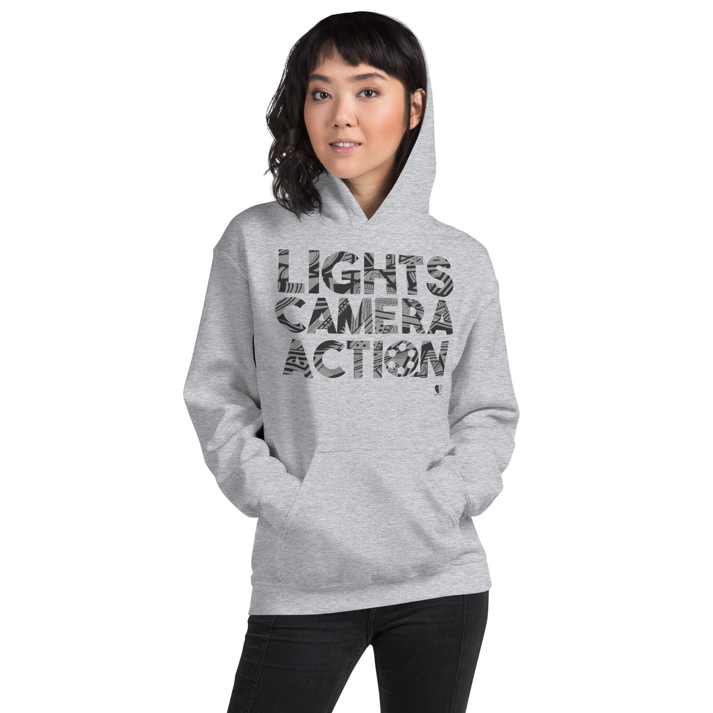 Lights Camera Action - Printed Staple Unisex Hoodie