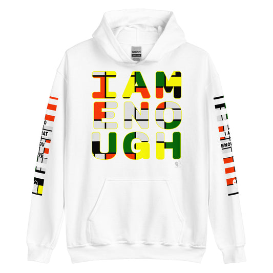 I Am Enough - Printed Sleeves Staple Unisex Hoodie