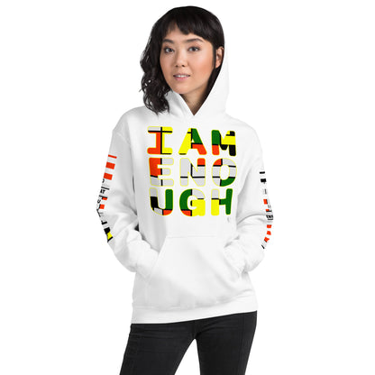 I Am Enough - Printed Sleeves Staple Unisex Hoodie