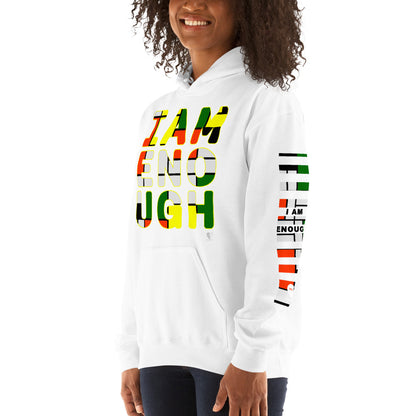 I Am Enough - Printed Sleeves Staple Unisex Hoodie