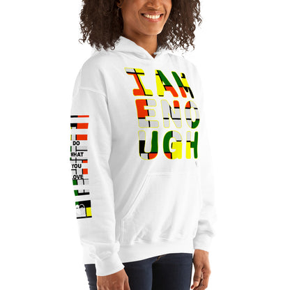 I Am Enough - Printed Sleeves Staple Unisex Hoodie