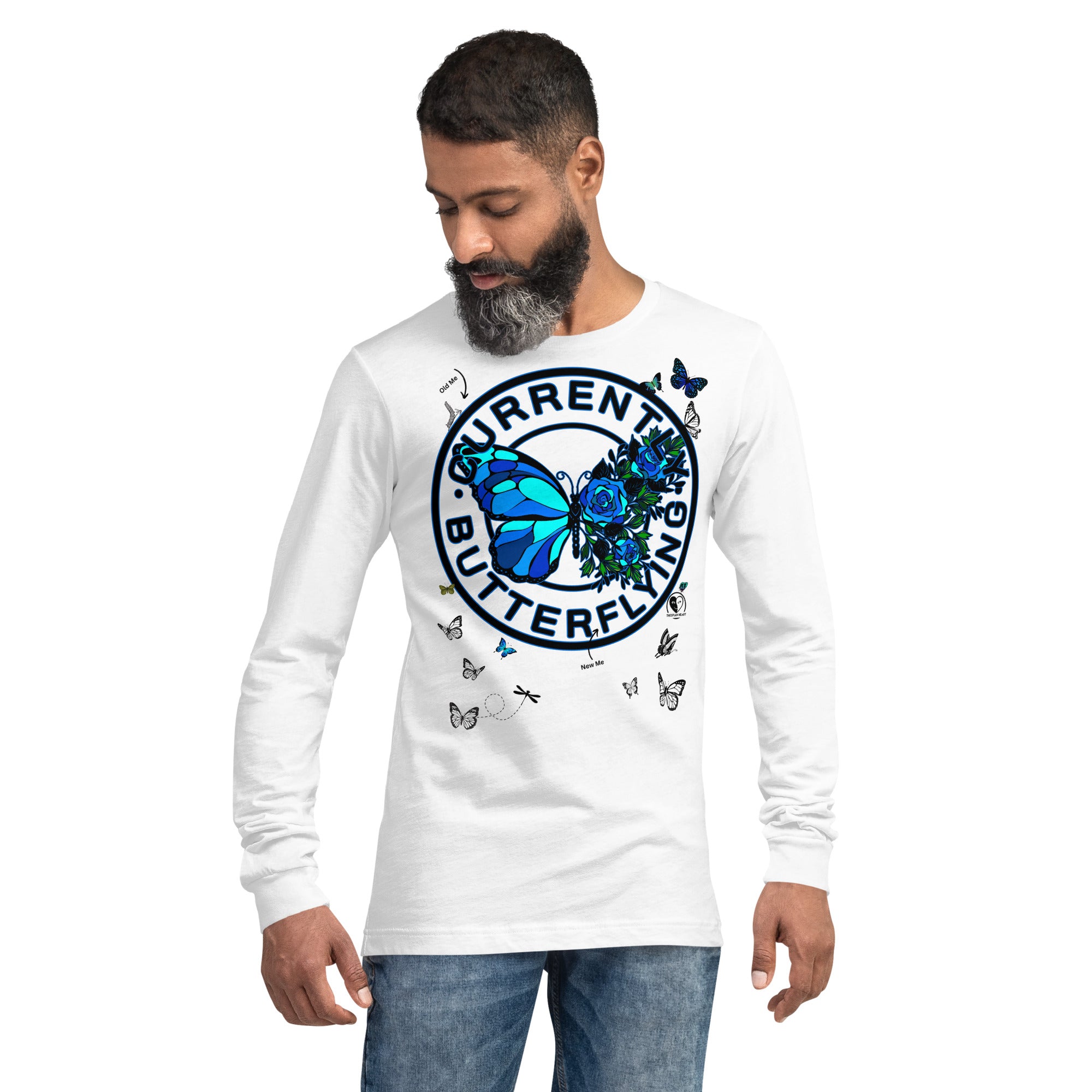 Currently Butterflying - Unisex Long Sleeve Tee