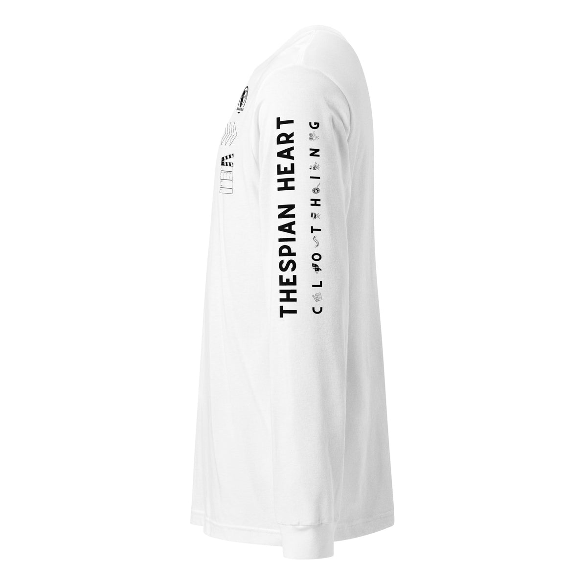 Thespian Heart Clothing Logo + Tagline Unisex Long Sleeve Tee