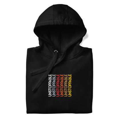 Unstoppable - Colorful Embroidered Premium Unisex Hoodie