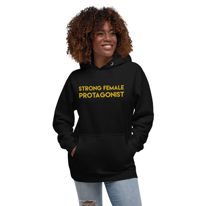 Strong Female Protagonist - Yellow Embroidered Premium Unisex Hoodie