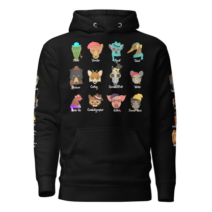 It Takes A Village -  Animals - Printed Premium Unisex Hoodie