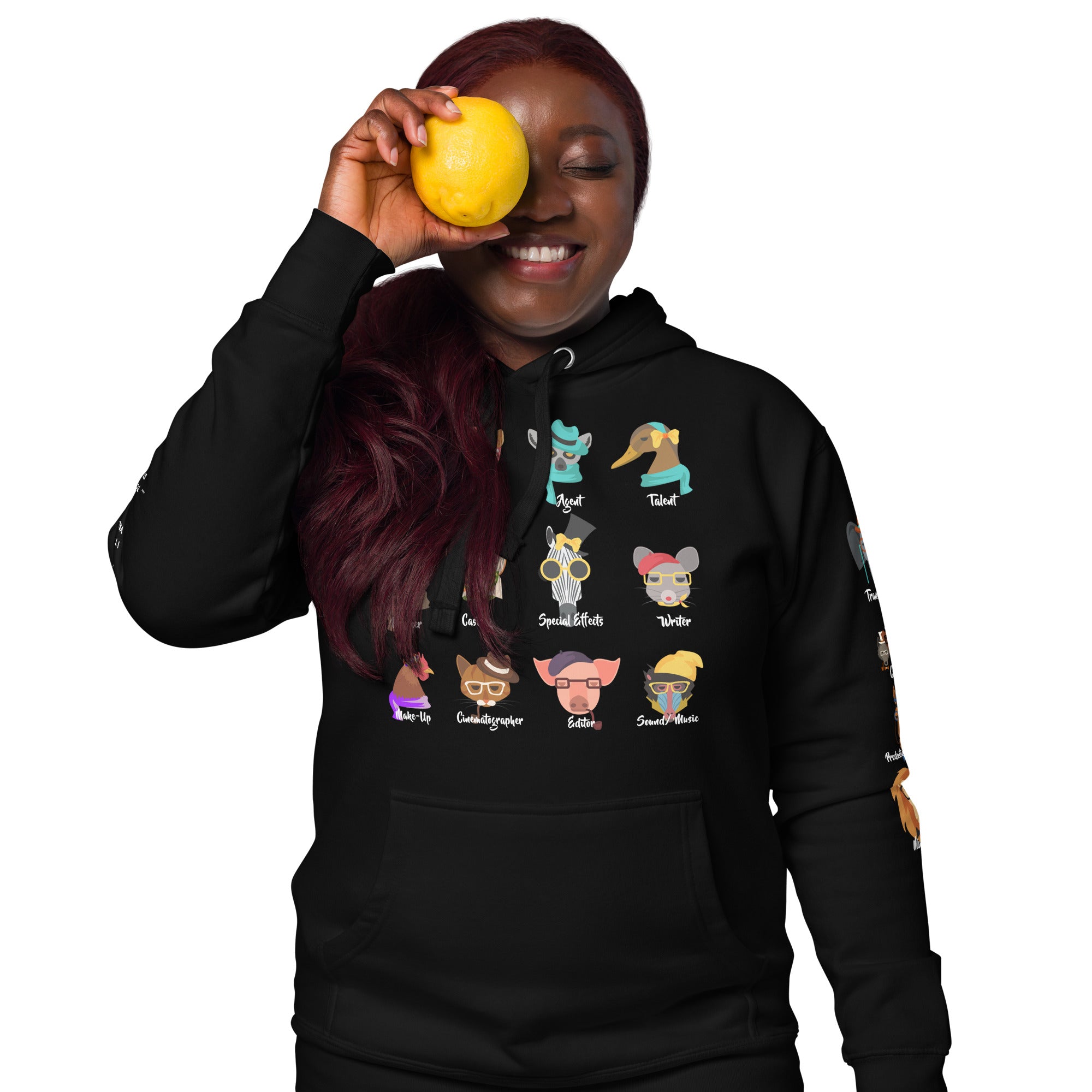 It Takes A Village -  Animals - Printed Premium Unisex Hoodie