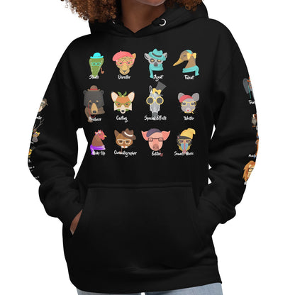 It Takes A Village -  Animals - Printed Premium Unisex Hoodie