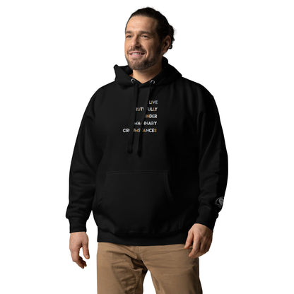 Live Truthfully Colorful - Embroidered Premium Unisex Hoodie