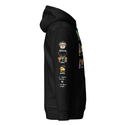 It Takes A Village -  Animals - Printed Premium Unisex Hoodie