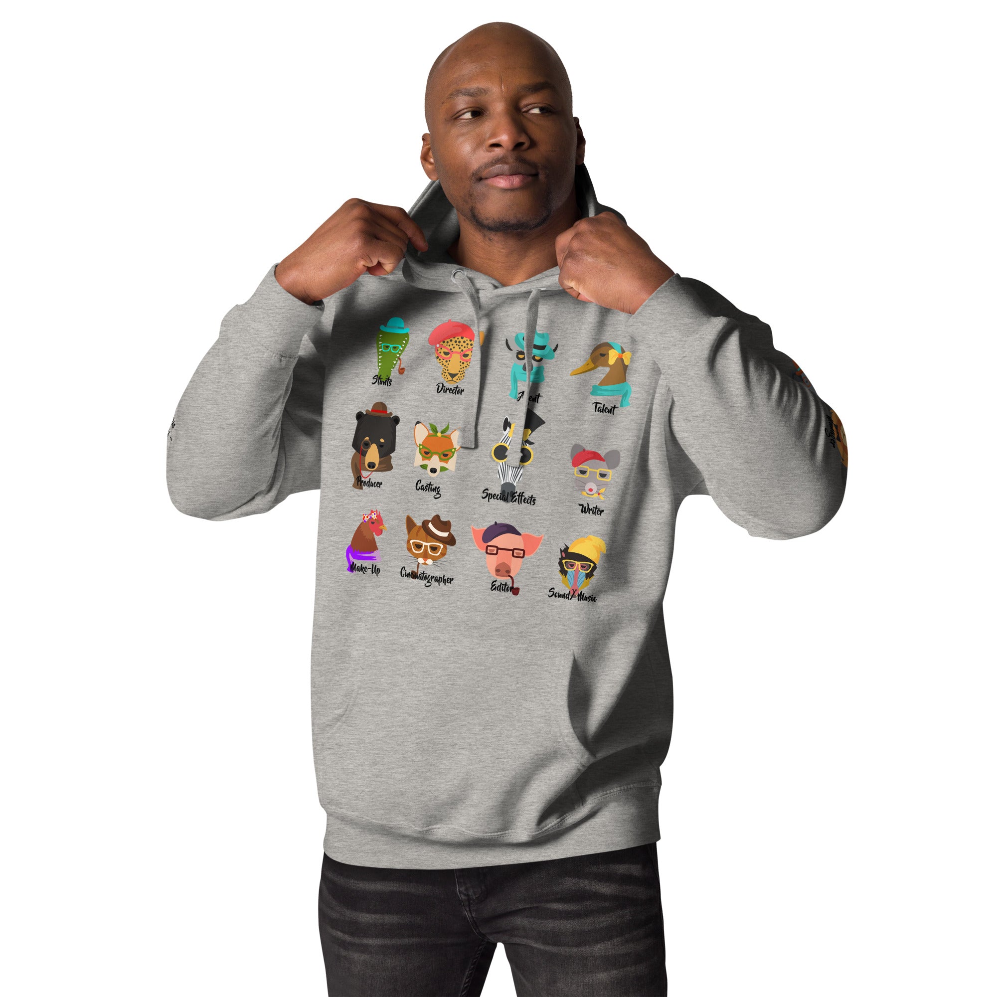 It Takes A Village -  Animals - Printed Premium Unisex Hoodie