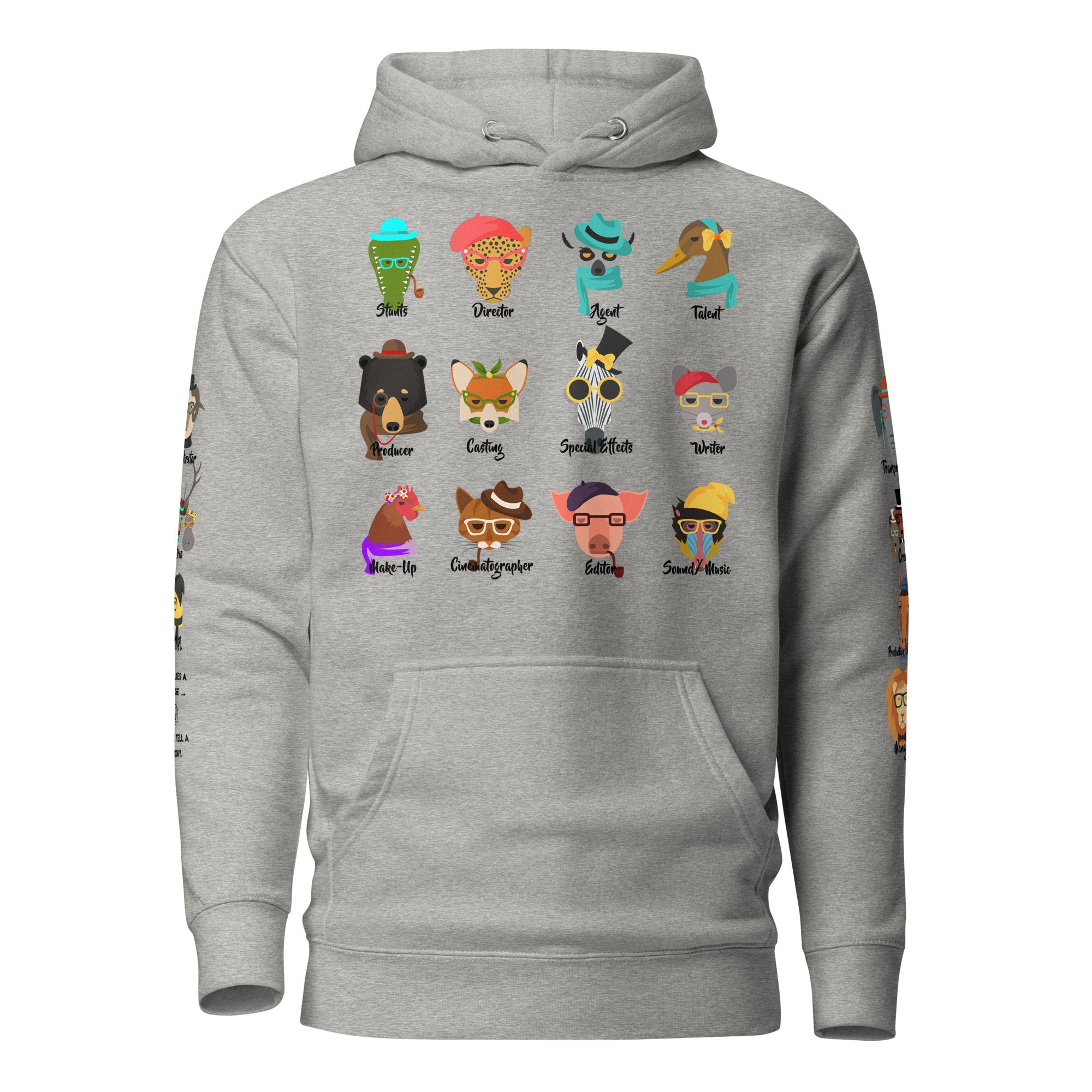 It Takes A Village -  Animals - Printed Premium Unisex Hoodie