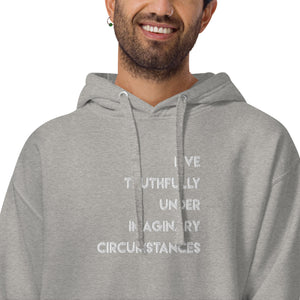 Live Truthfully - Embroidered Premium Unisex Hoodie