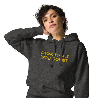 Strong Female Protagonist - Yellow Embroidered Premium Unisex Hoodie