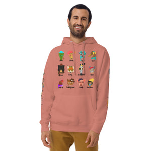 It Takes A Village -  Animals - Printed Premium Unisex Hoodie