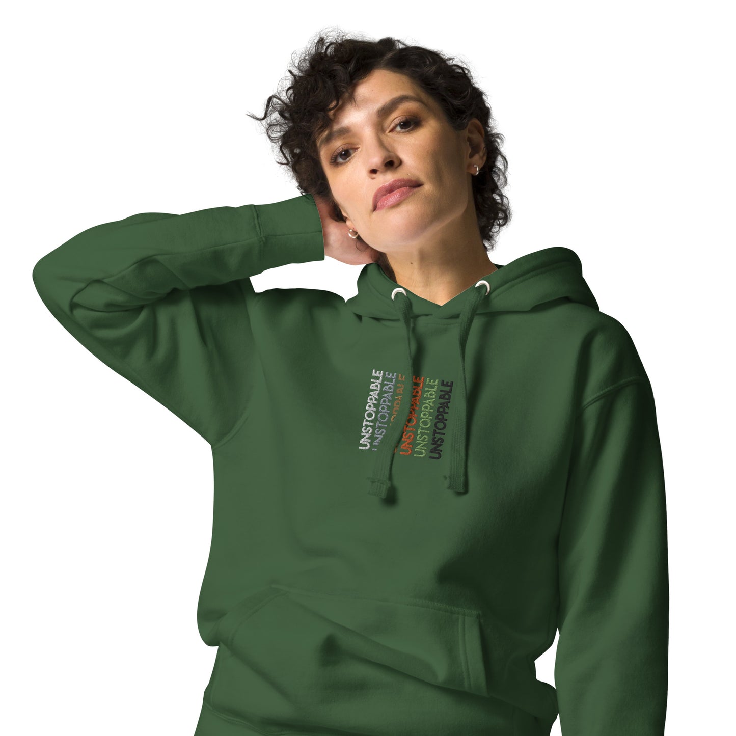 Unstoppable - Colorful Embroidered Premium Unisex Hoodie