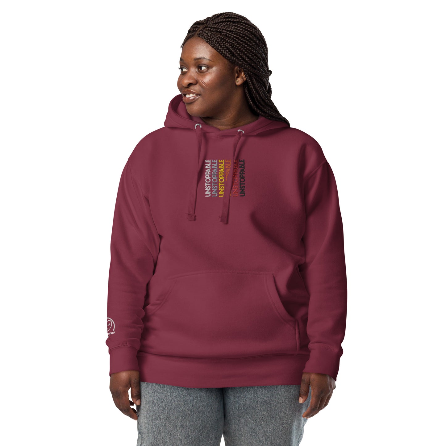 Unstoppable - Colorful Embroidered Premium Unisex Hoodie