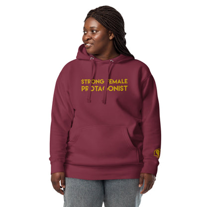 Strong Female Protagonist - Yellow Embroidered Premium Unisex Hoodie