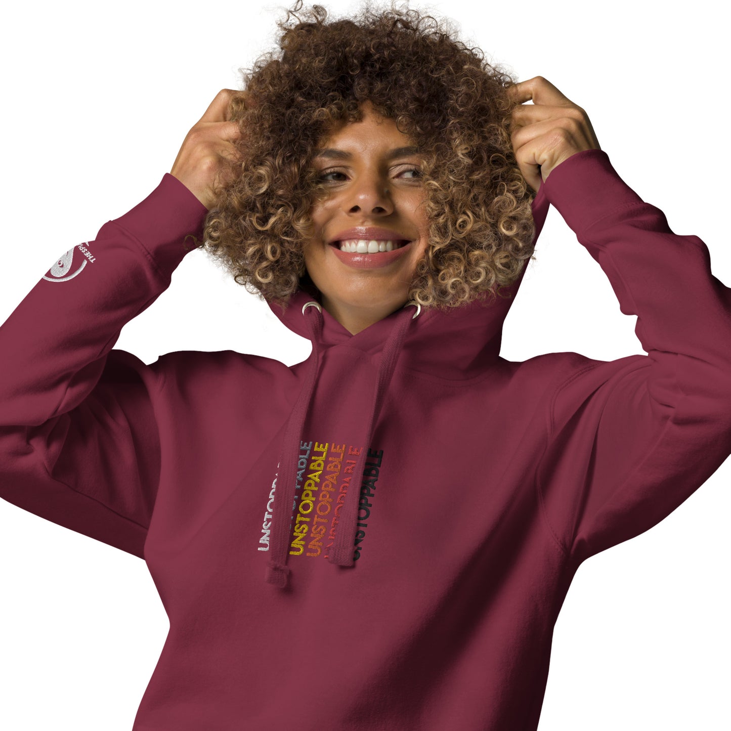 Unstoppable - Colorful Embroidered Premium Unisex Hoodie