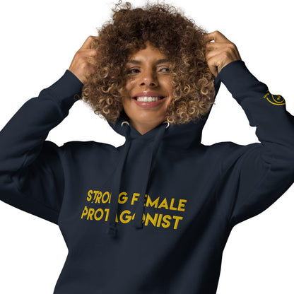 Strong Female Protagonist - Yellow Embroidered Premium Unisex Hoodie
