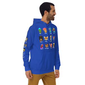 It Takes A Village -  Animals - Printed Premium Unisex Hoodie