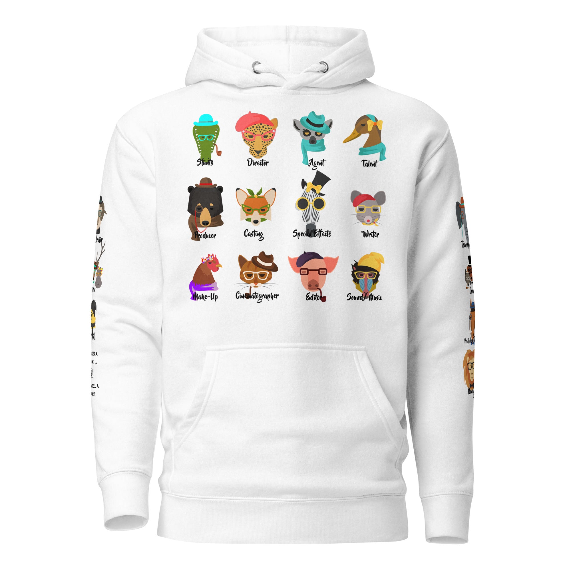 It Takes A Village -  Animals - Printed Premium Unisex Hoodie