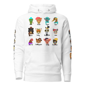 It Takes A Village -  Animals - Printed Premium Unisex Hoodie