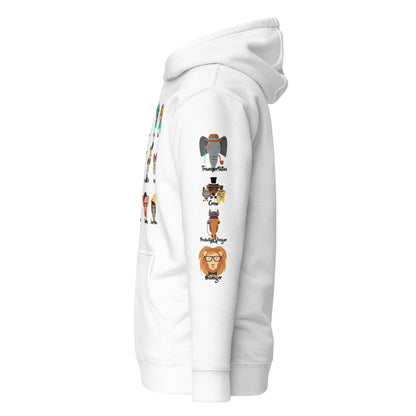 It Takes A Village -  Animals - Printed Premium Unisex Hoodie