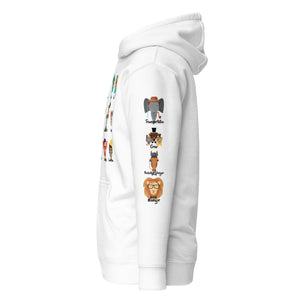 It Takes A Village -  Animals - Printed Premium Unisex Hoodie