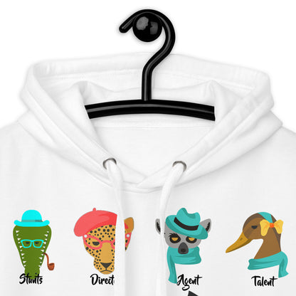 It Takes A Village -  Animals - Printed Premium Unisex Hoodie