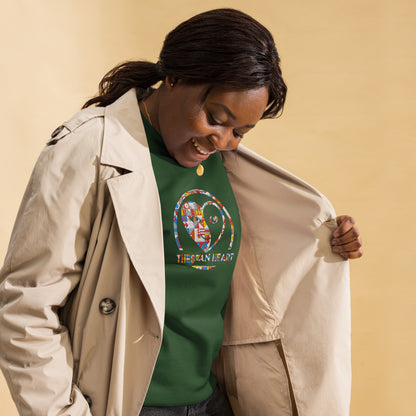 Thespian Heart Logo - Colorful Embroidery Unisex Premium Crewneck Sweatshirt