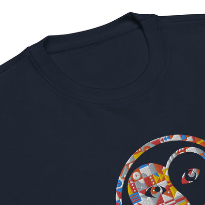 Thespian Heart Logo - Colorful Embroidery Unisex Premium Crewneck Sweatshirt