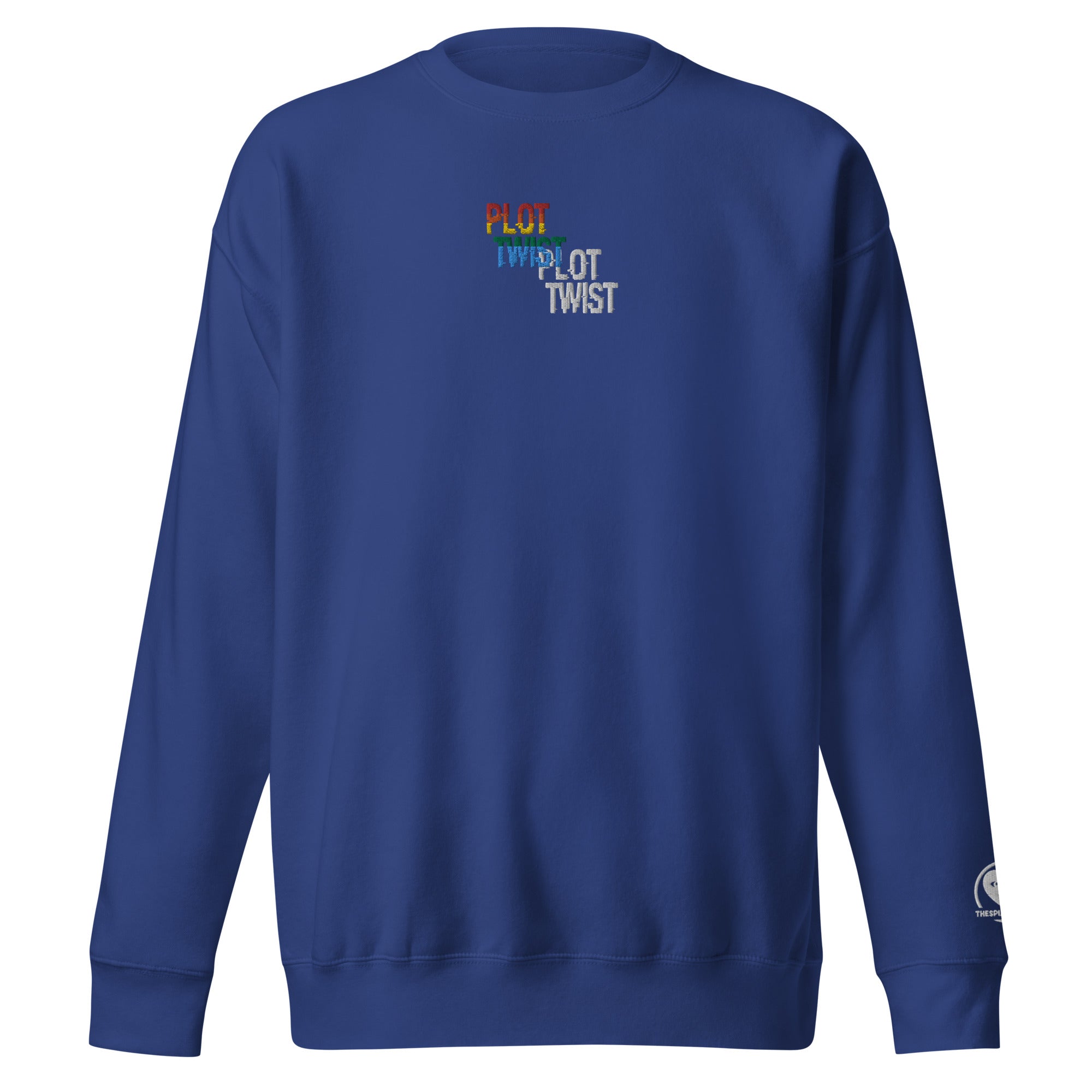 Plot Twist - Embroidered Premium Unisex Sweatshirt