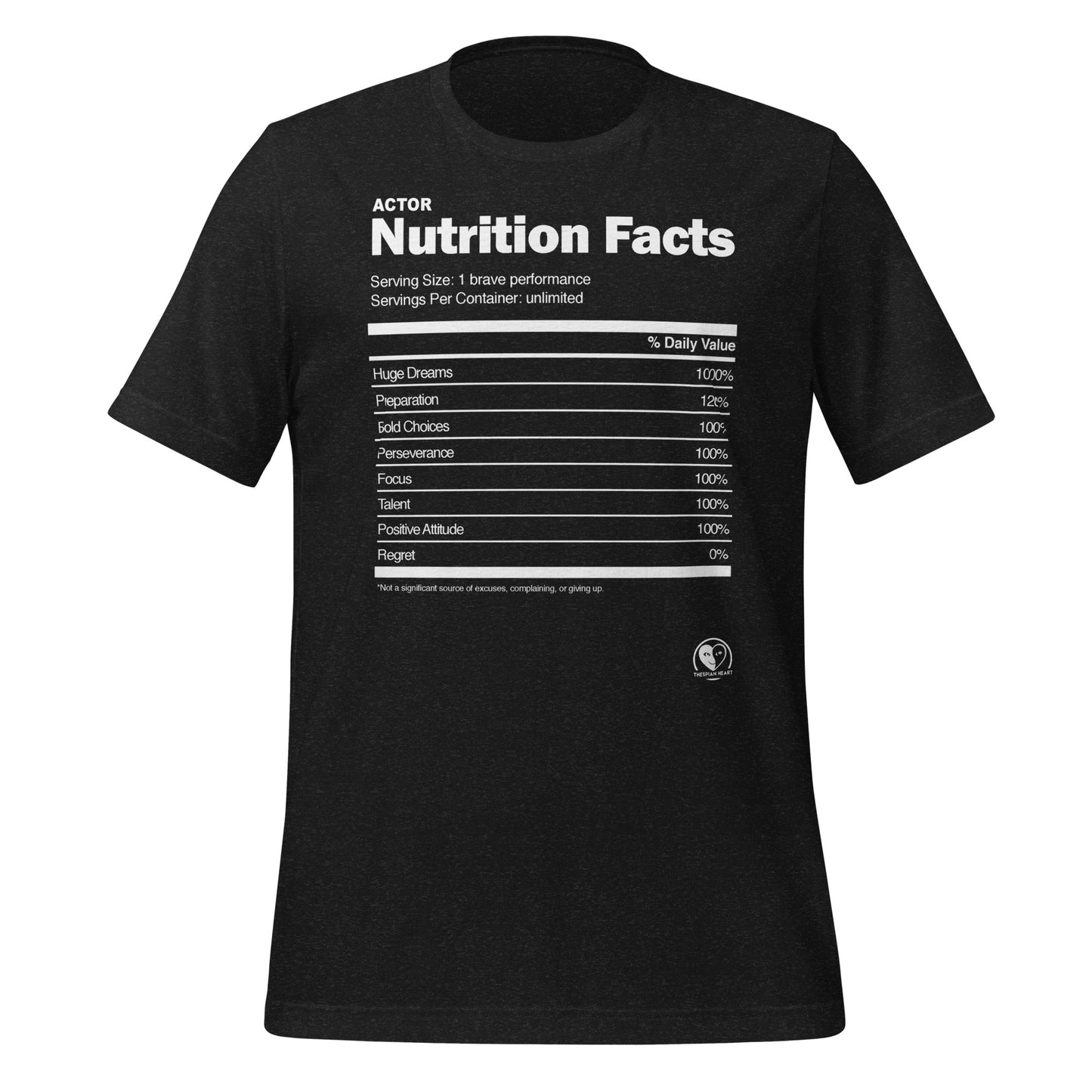 Actor Nutrition Facts - Short-Sleeve Staple Unisex T-shirt