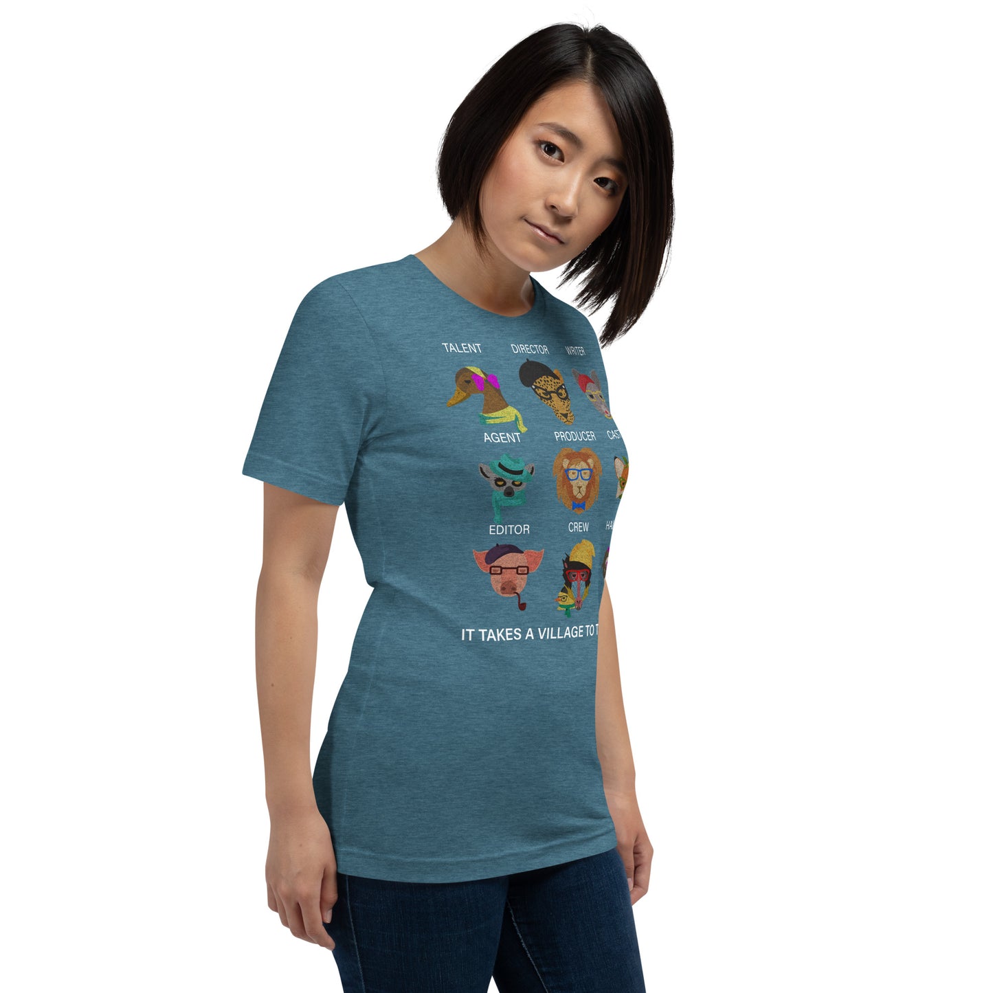 It Takes A Village Animals - Short-Sleeve Staple Unisex T-Shirt