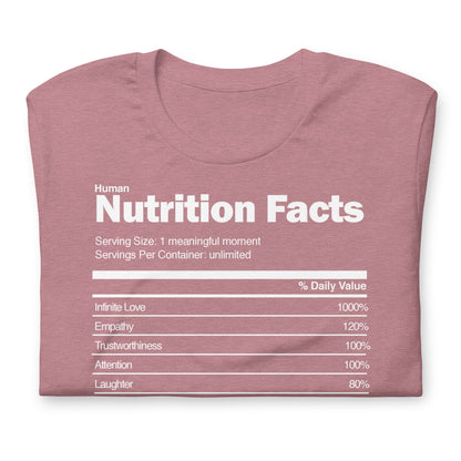 Human Nutrition Facts - Short-Sleeve Staple Unisex T-Shirt