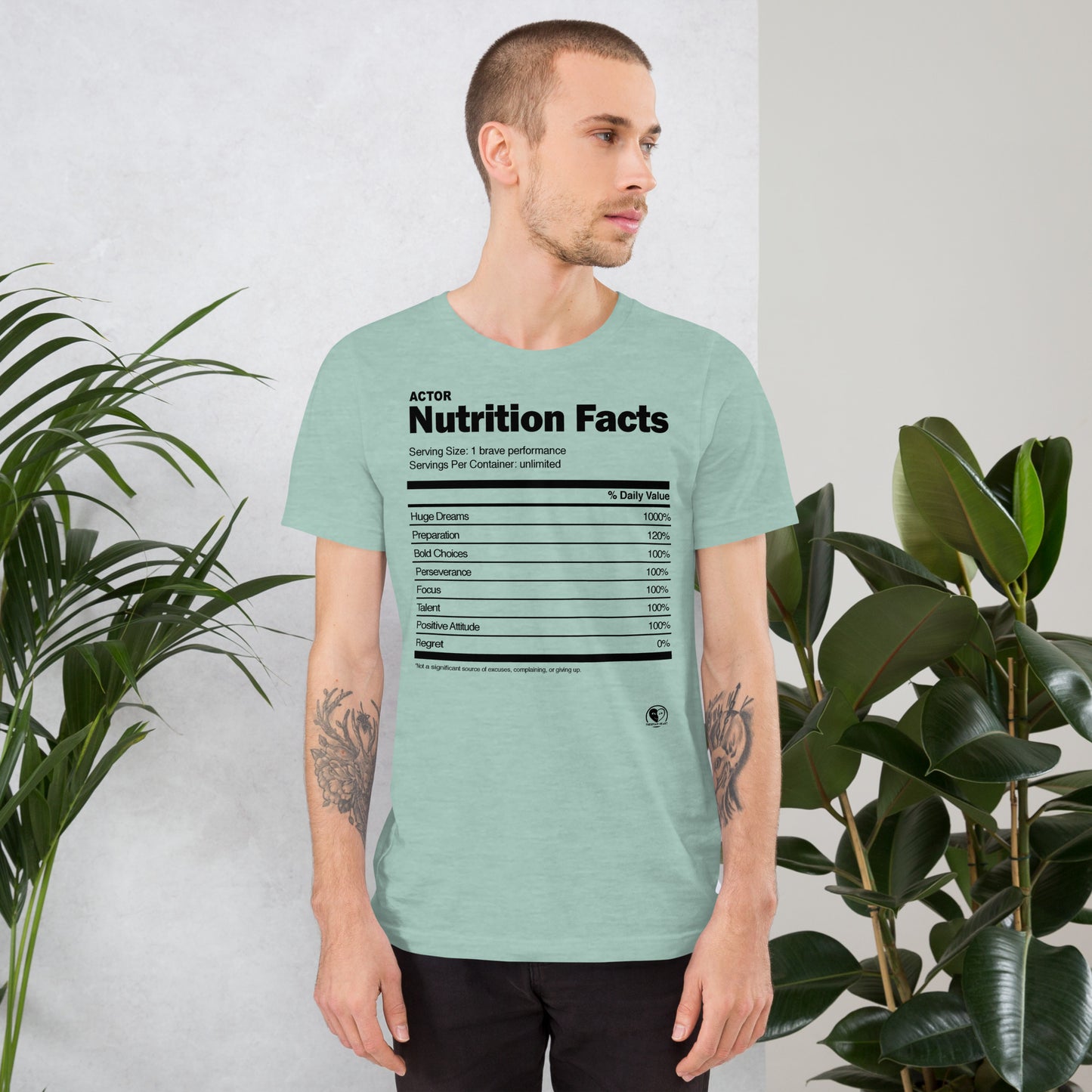 Actor Nutrition Facts - Short-Sleeve Staple Unisex T-shirt