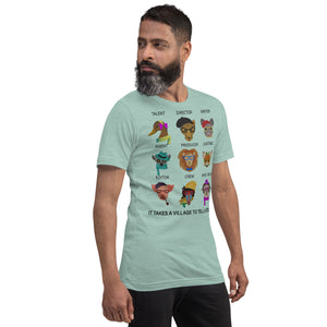 It Takes A Village Animals - Short-Sleeve Staple Unisex T-Shirt