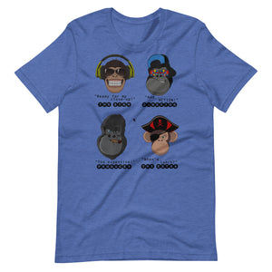 Movie Film Set Monkeys - Short-Sleeve Staple Unisex T-Shirt