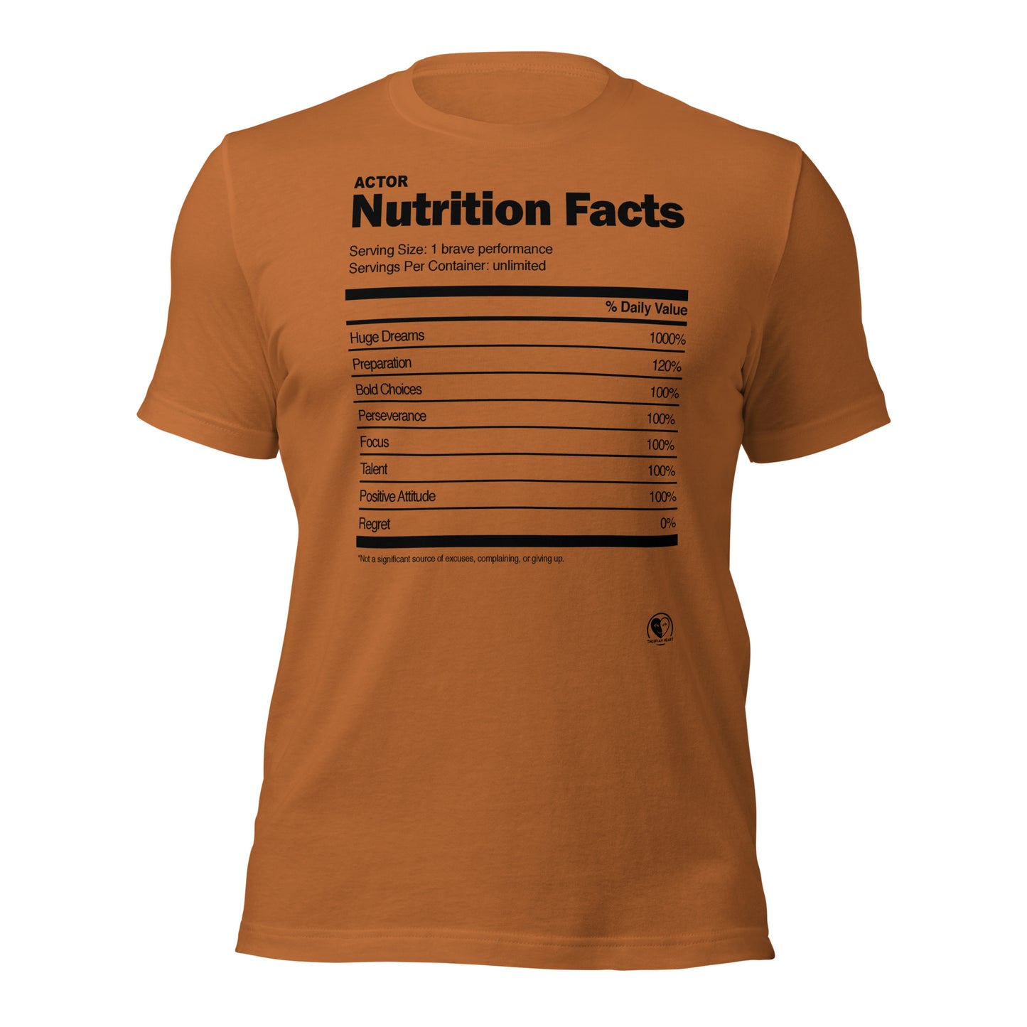 Actor Nutrition Facts - Short-Sleeve Staple Unisex T-shirt