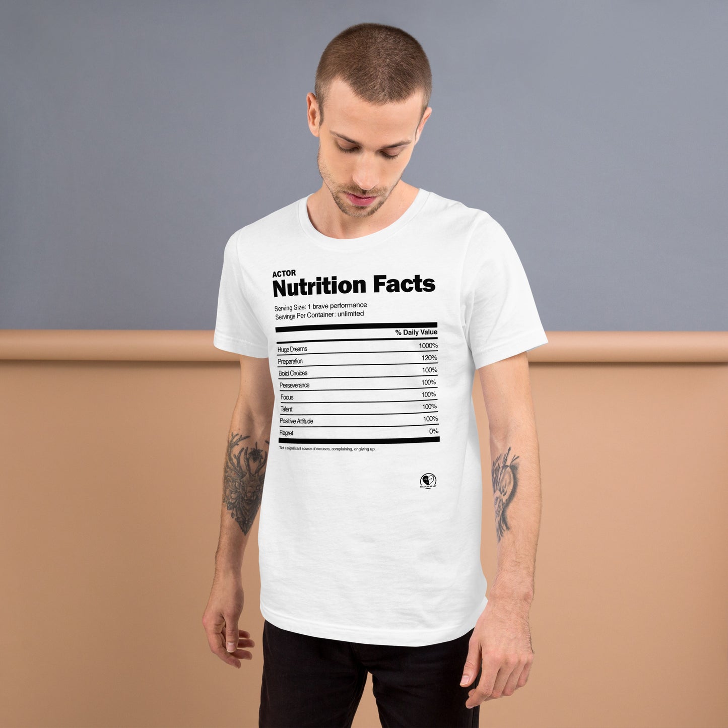 Actor Nutrition Facts - Short-Sleeve Staple Unisex T-shirt