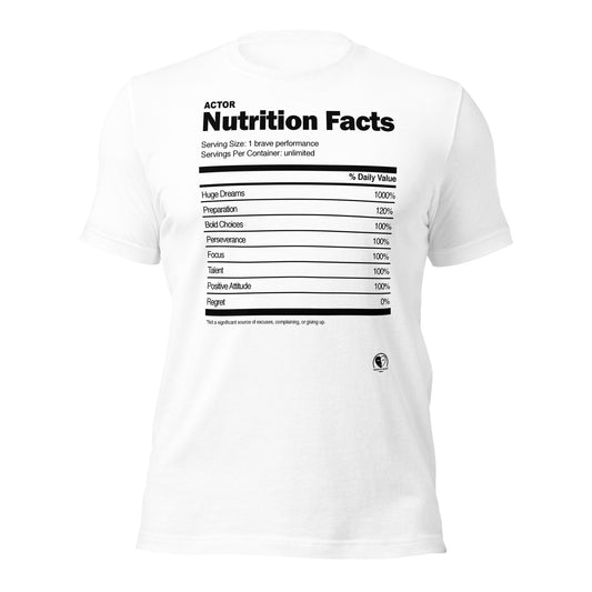 Actor Nutrition Facts - Short-Sleeve Staple Unisex T-shirt