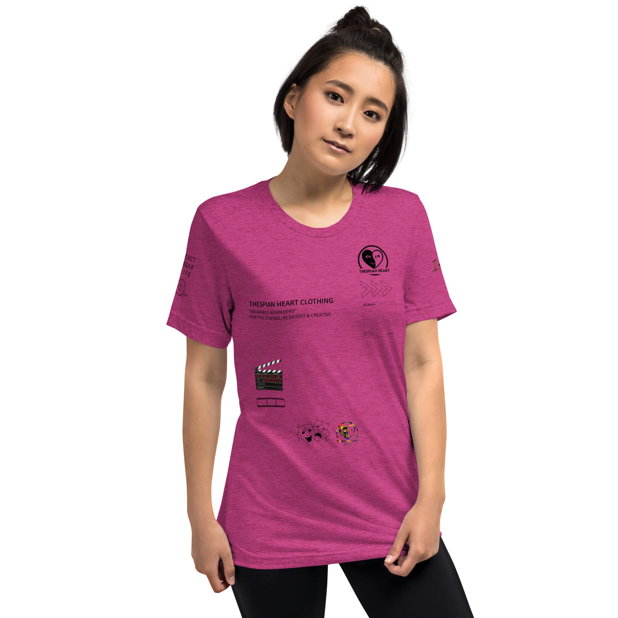 Thespian Heart Logo Definition Short sleeve t-shirt