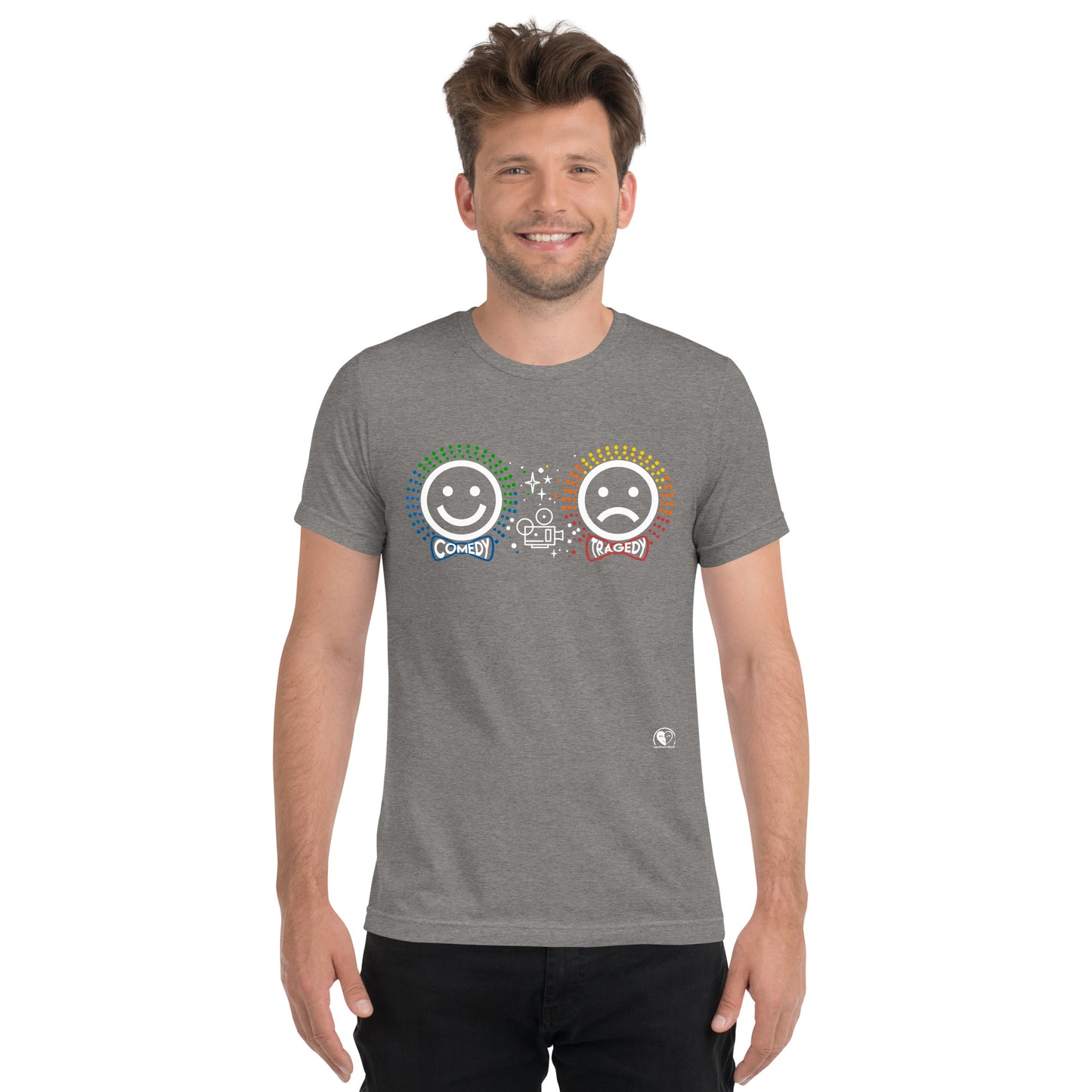 Comedy Tragedy - Premium Tri-blend Short-Sleeve Unisex T-shirt